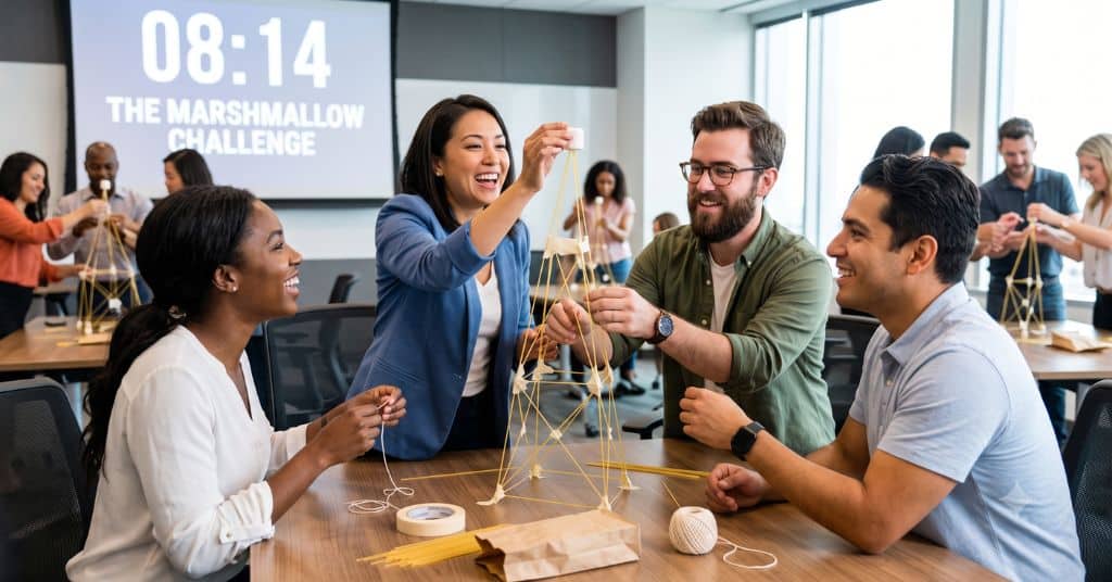 The Marshmallow Challenge Team Building Icebreaker