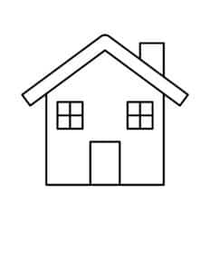 Back to Back Drawing Sample Image House