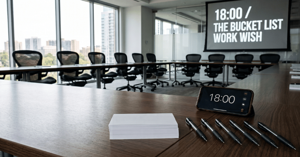 How to Set Up the Bucket List Work Wish Before Your Leadership Meeting