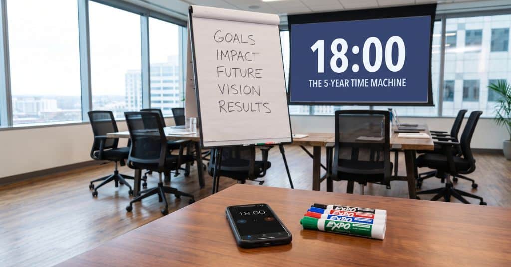 How to Set Up the 5-Year Time Machine Before Your Team Meeting